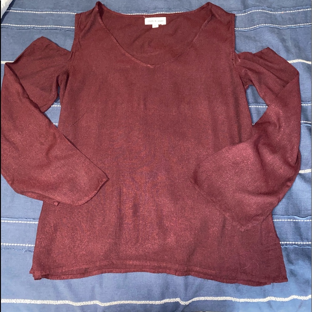 Burgundy blouse